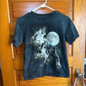 Black Wolf Graphic Kids T-Shirt